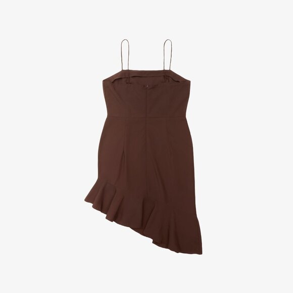 Nasty Gal Asymmetric Ruffle Mini Dress - Picture 2 of 2